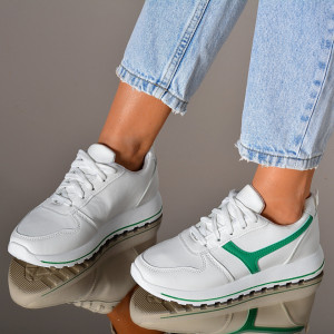 Adidasi Dama Naly 4 Alb/Verde- Need 4 Shoes