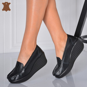 Pantofi Dama Piele Naturala Arien  Negri - Need 4 Shoes