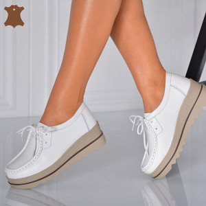 Pantofi Dama Piele Naturala Corso 4 Albi- Need 4 Shoes