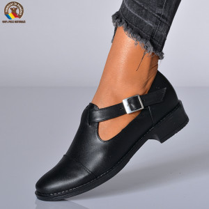 Pantofi Cu Toc Piele Naturala Edesa 2 Negri-Need 4 Shoes