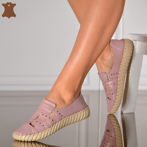 Pantofi Dama Piele Naturala Flavia Lila- Need 4 Shoes