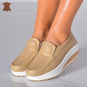Pantofi Dama Piele Naturala Jet Camel- Need 4 Shoes