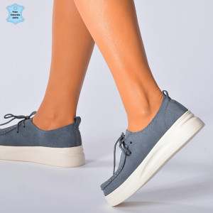 Pantofi Dama Piele Naturala Marllen Gri- Need 4 Shoes