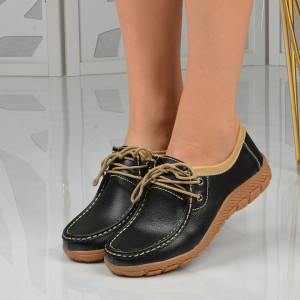 Pantofi Dama Piele Naturala Oby 4 Negri - Need 4 Shoes