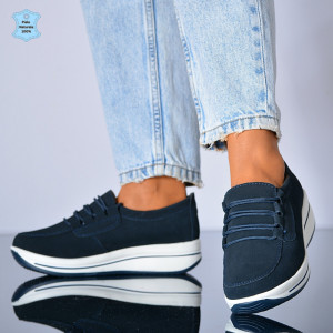 Pantofi Dama Piele Naturala Santa 2 Navy- Need 4 Shoes