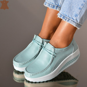 Pantofi Dama Piele Naturala Zena 5 Azur- Need 4 Shoes