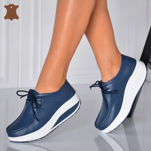 Pantofi Dama Piele Naturala Zena 5 Navy- Need 4 Shoes