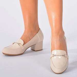 Pantofi Cu Toc Dama Brandy 2 Bej
