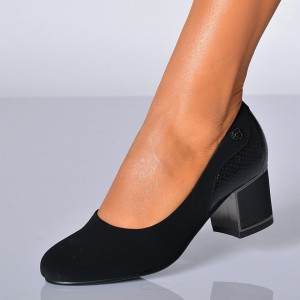 Pantofi Cu Toc Dama Cleopatra Negri- Need 4 Shoes