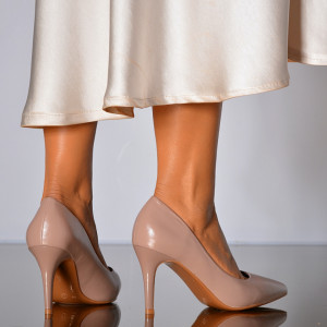 Pantofi Cu Toc Dama Daiana Nude- Need 4 Shoes