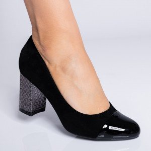 Pantofi Cu Toc Dama Etell Negri- Need 4 Shoes