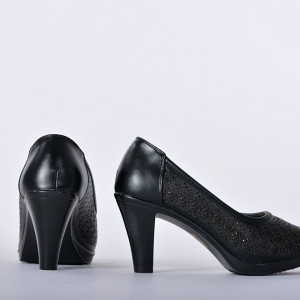 Pantofi Cu Toc Dama Laura 2 Negri - Need 4 Shoes