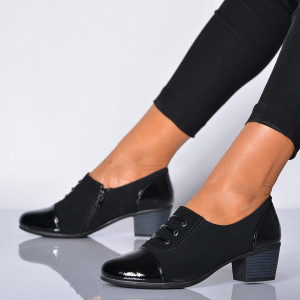 Pantofi Cu Toc Dama Noreen Negri- Need 4 Shoes
