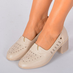Pantofi Cu Toc Dama Olimpia 2 Bej - Need 4 Shoes