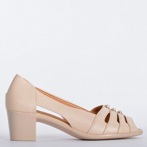 Pantofi Cu Toc Dama Rodica Bej- Need 4 Shoes