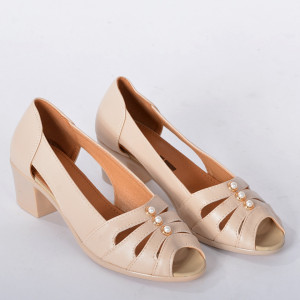 Pantofi Cu Toc Dama Rodica Bej- Need 4 Shoes