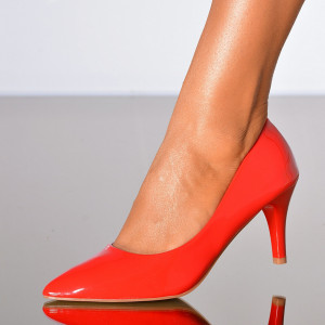 Pantofi Cu Toc Dama Rossy Rosii- Need 4 Shoes