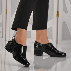 Pantofi Cu Toc Dama Vanila Negri - Need 4 Shoes