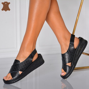 Sandale Dama Piele Naturala Carmina  Negre- Need 4 Shoes