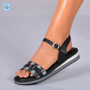 Sandale Dama Piele Naturala Lucia 8 Negre- Need 4 Shoes