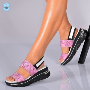 Sandale Dama Piele Naturala Mister Roz- Need 4 Shoes