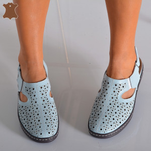 Sandale Dama Piele Naturala Patry Albastre- Need 4 Shoes