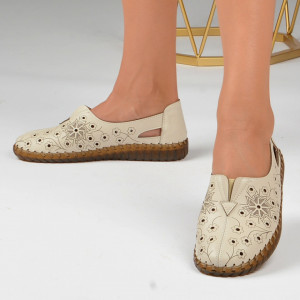 Pantofi Casual Dama Eva 4 Beige - Need 4 Shoes