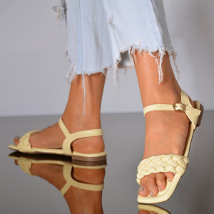Sandale Dama Sany Galbene- Need 4 Shoes
