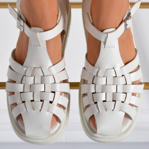 Sandale Dama Zaira Albe- Need 4 Shoes