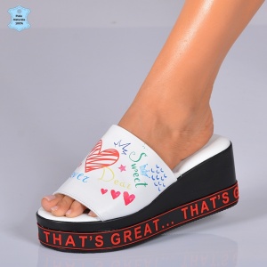 Papuci Dama Piele Naturala Casiela 3 Albi- Need 4 Shoes