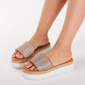 Papuci Dama Ianis Camel- Need 4 Shoes