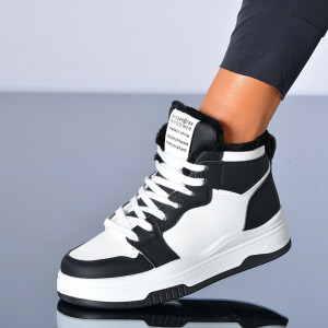 Adidasi Dama Cody Alb/Negru- Need 4 Shoes