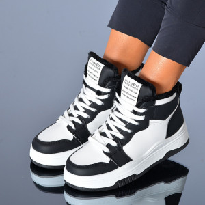 Adidasi Dama Cody Alb/Negru- Need 4 Shoes