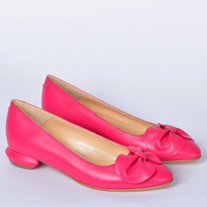 Pantofi Cu Toc Piele Naturala Alissa Fuchsia- Need 4 Shoes