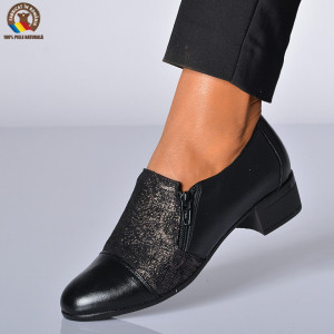 Pantofi Cu Toc Piele Naturala Anela Negri-Need 4 Shoes