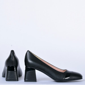Pantofi Cu Toc Piele Naturala Davina Negri- Need 4 Shoes