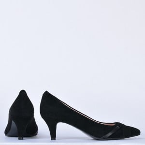 Pantofi Cu Toc Piele Naturala Denise 2 Negri- Need 4 Shoes