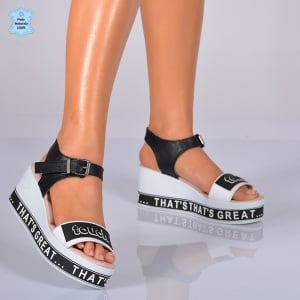 Sandale Dama Piele Naturala Hermyna 2 Albe- Need 4 Shoes