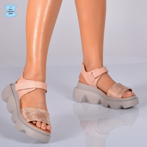 Sandale Piele Naturala Riva 2 Roz- Need 4 Shoes