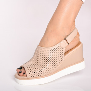 Sandale Cu Platforma Monita Nude- Need 4 Shoes