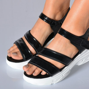 Sandale Cu Platforma Nisryn Negre - Need 4 Shoes