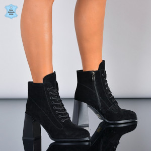 Botine Piele Naturala Medusa 2 Negre- Need 4 Shoes