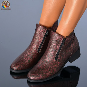 Ghete Dama Piele Naturala Bety 3 Bordo- Need 4 Shoes