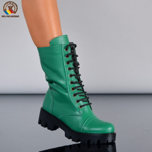 Cizme Dama Piele Naturala Maryn 2 Verzi- Need 4 Shoes