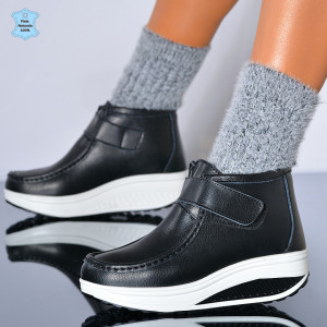Ghete dama Piele Naturala Zena Negre - Need 4 Shoes
