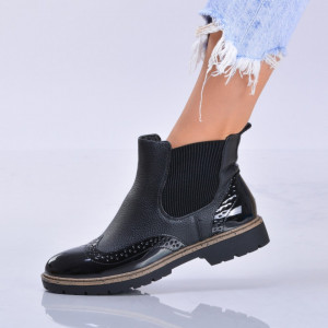 Ghete Dama Imblanite Boris Negre - Need 4 Shoes