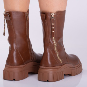 Ghete dama imblanite Emporia Camel - Need 4 Shoes