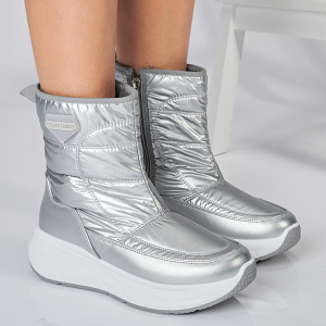 Ghete Dama Imblanite Loki Argintii- Need 4 Shoes