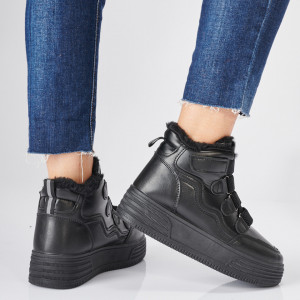 Ghete Dama Imblanite Mario Negre - Need 4 Shoes