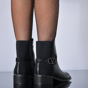 Ghete Dama Imblanite Neta Negre - Need 4 Shoes